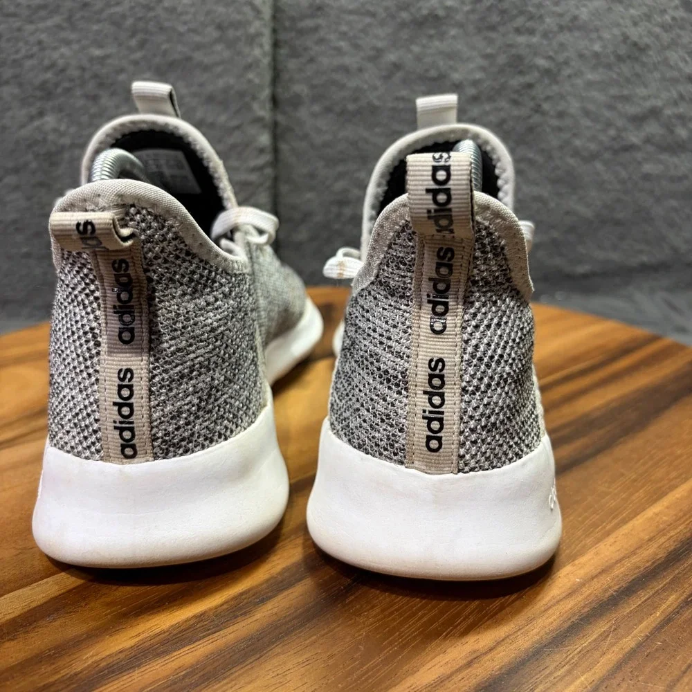 Adidas Cloudfoam Pure Womens Grey White Knit Running Shoes DB0695 Size 8 - Picture 7 of 12